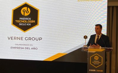 Verne Group recibe el galardón Empresa del Año en los Premios Nacionales Tecnología Siglo XXI organizados por El Suplemento