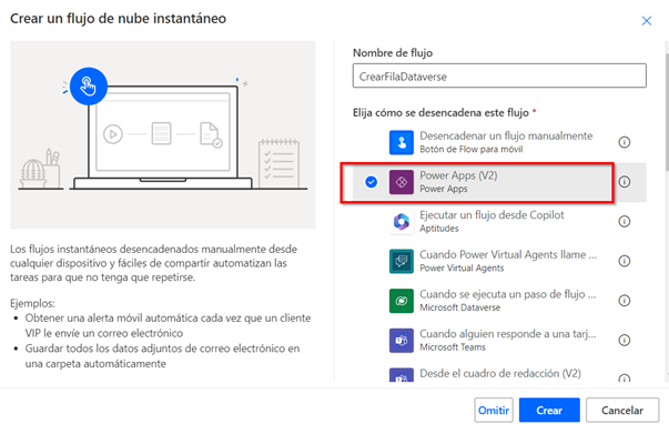 seleccionar-desencadenador-power-automate
